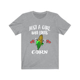 Just A Girl Who Loves Corn Vegetables Animal Toddler Infant Kids Gift T-Shirt Image 2
