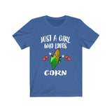 Just A Girl Who Loves Corn Vegetables Animal Toddler Infant Kids Gift T-Shirt Image 3