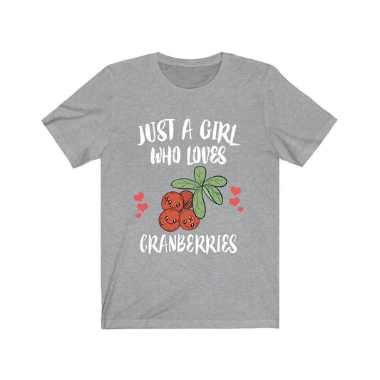 Cranberry Lover T-Shirt for Girls - cranberry print design