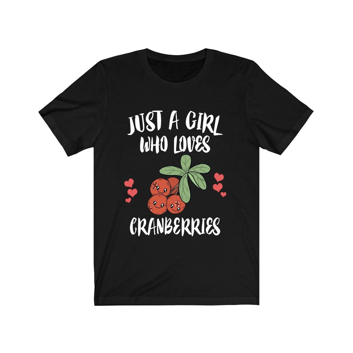 Just A Girl Who Loves Cranberries Fruit Animal Toddler Infant Kids Gift T-Shirt Image 1