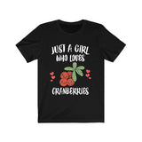 Just A Girl Who Loves Cranberries Fruit Animal Toddler Infant Kids Gift T-Shirt Image 1