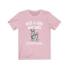 Just A Girl Who Loves Dalmatians Shirt - Dalmatian print design