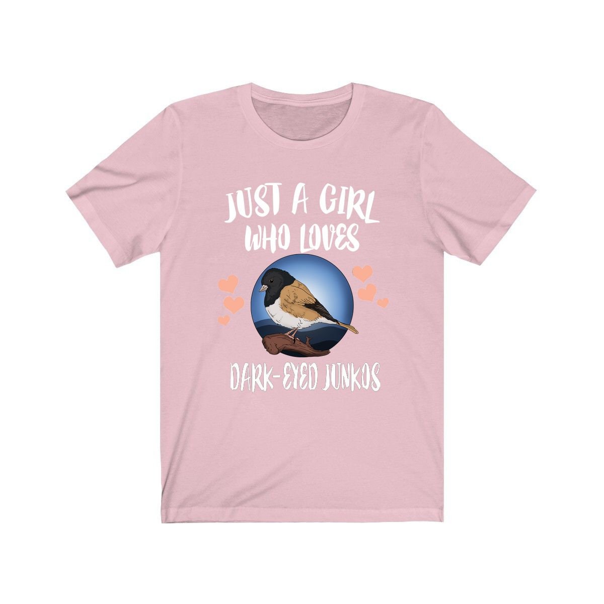 Just A Girl Who Loves Dark-eyed Juncos Shirt, Birds Birding Shirt, Junco Bird Gift, Animals Toddler Infant Kids Gift T-Shirt Image 3