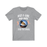 Just A Girl Who Loves Dark-eyed Juncos Shirt, Birds Birding Shirt, Junco Bird Gift, Animals Toddler Infant Kids Gift T-Shirt Image 1