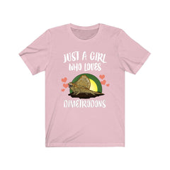 Just A Girl Who Loves Dimetrodons Dinosaur Shirt - Dimetrodon print design