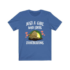 Just A Girl Who Loves Dimetrodons Dinosaur Shirt - Dimetrodon print design