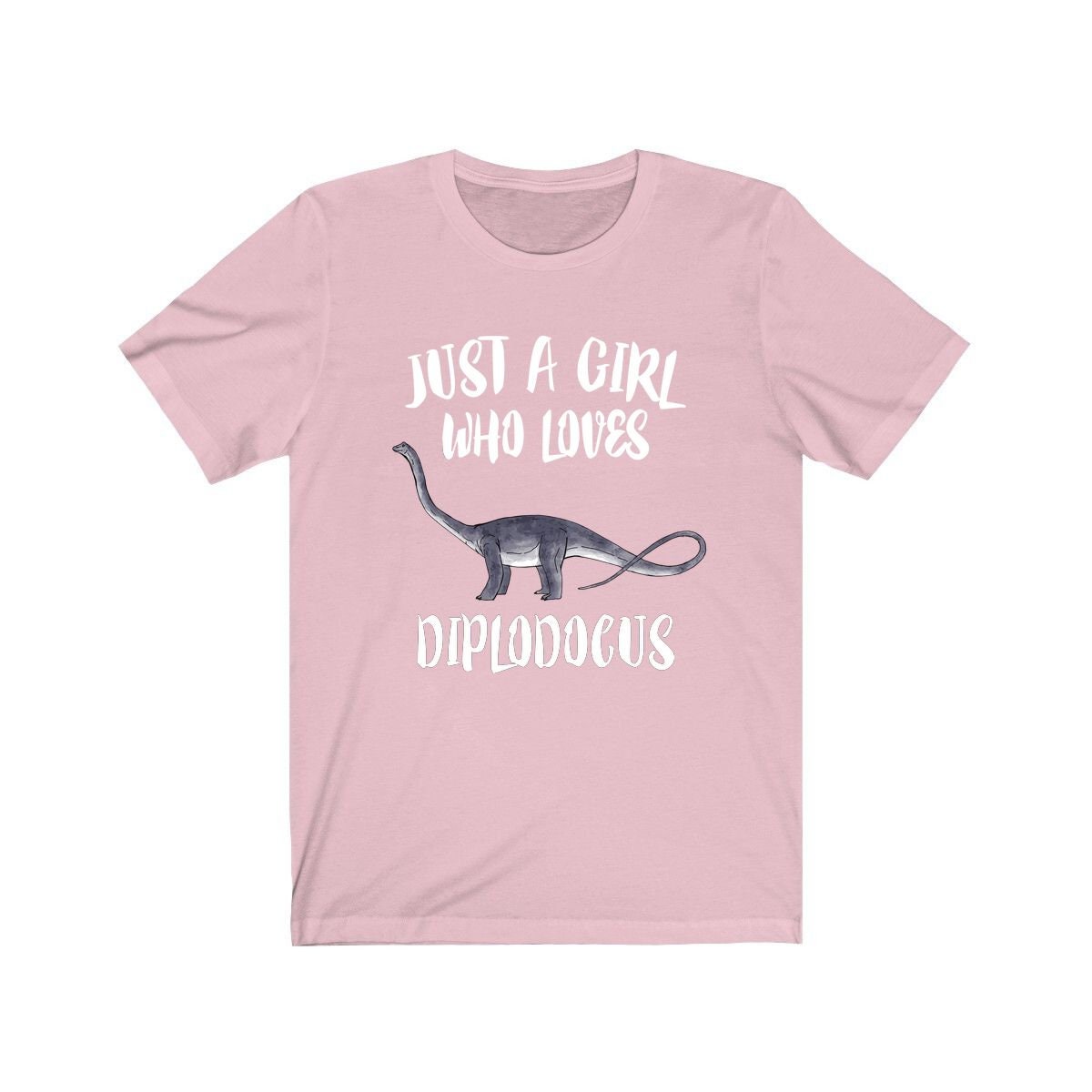 Just A Girl Who Loves Diplodocus Shirt, Dinosaur Shirt, Dinosaur Lover Shirt, Diplodocus Gift, Animals Toddler Infant Kids Gift T-Shirt Image 1