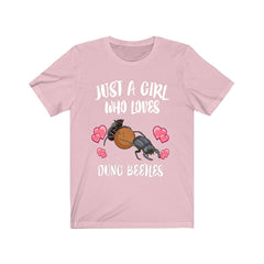 Just A Girl Who Loves Dung Beetles Insect Shirt - dung beetle print design