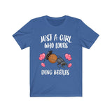 Just A Girl Who Loves Dung Beetles Shirt, Insect Lover Shirt, Dung Beetle Shirt, Adult Toddler Infant Kids Gift T-Shirt Image 1