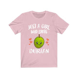Just A Girl Who Loves Durian Fruit Adult Toddler Infant Kids Gift T-Shirt Image 2