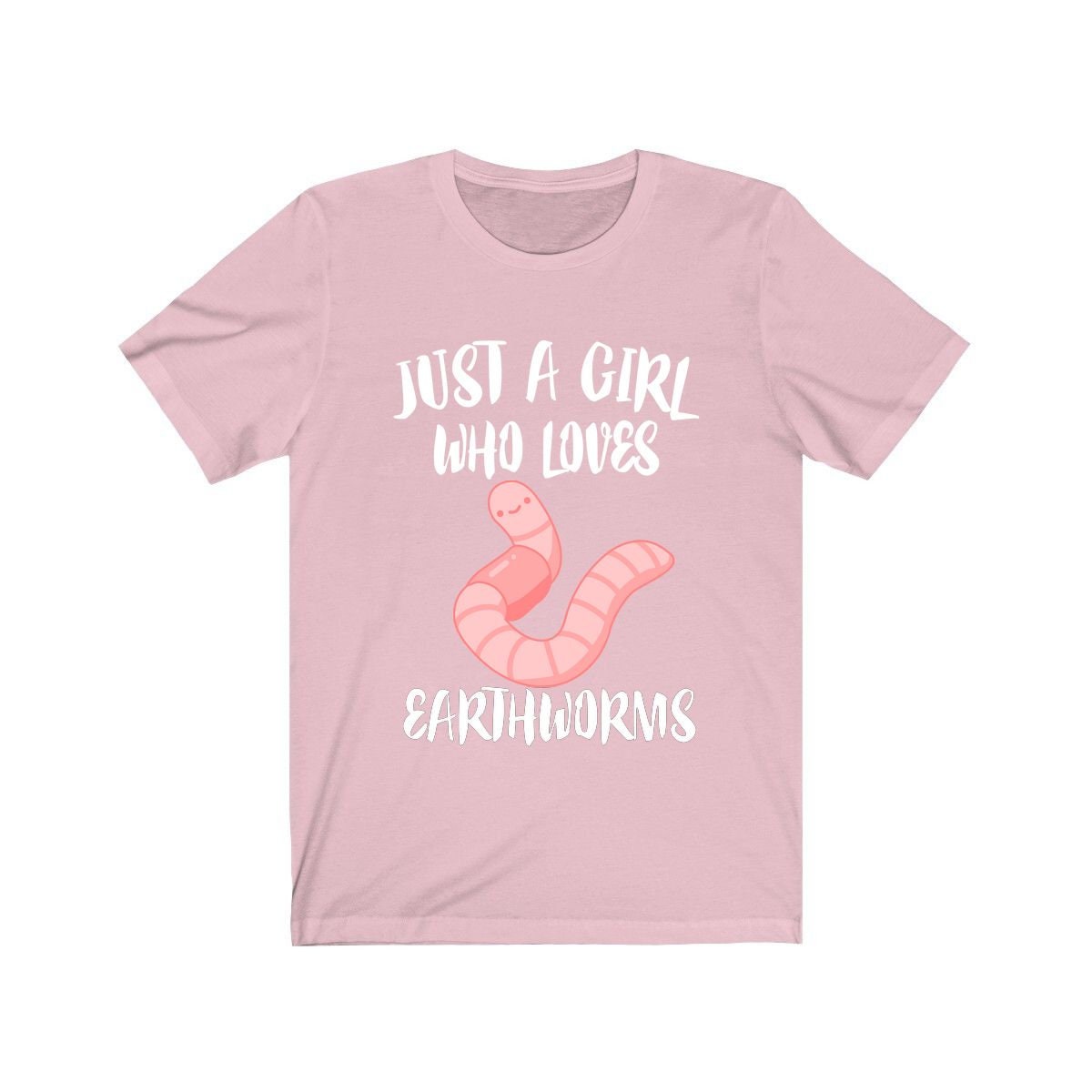 Just A Girl Who Loves Earthworms Worms Animals Adult Toddler Infant Kids Gift T-Shirt Image 2