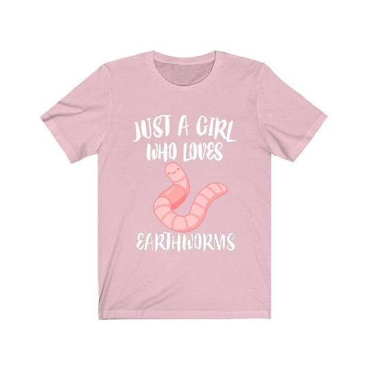 Just a girl who loves earthworms garden soil helper tee