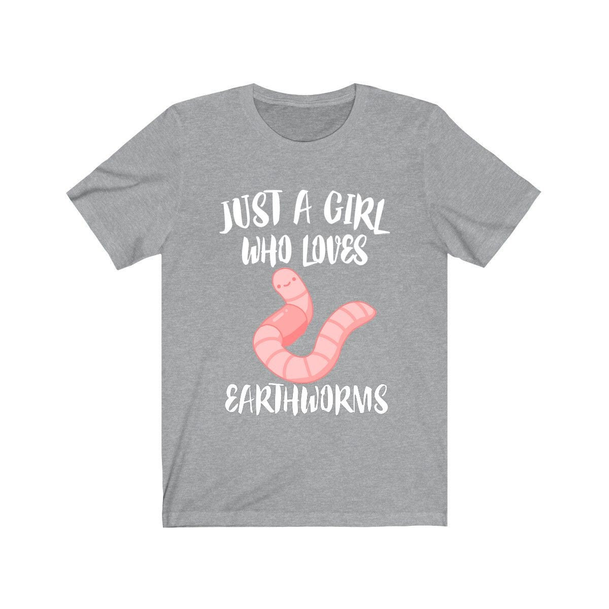 Just A Girl Who Loves Earthworms Worms Animals Adult Toddler Infant Kids Gift T-Shirt Image 3