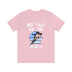 Just a girl who loves swallows aerial insectivore migration bird tee