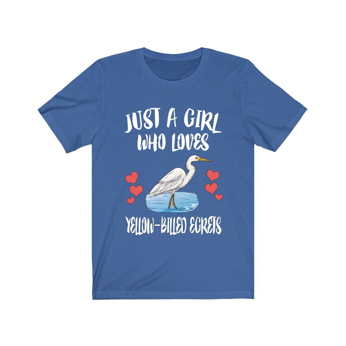 Just A Girl Who Loves Yellow-billed Egrets Shirt, Birds Birding Shirt, Egret Lover Shirt, Animal Adult Toddler Infant Kids Gift T-Shirt Image 4