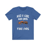 Just A Girl Who Loves Fire Ants Animal Lover Adult Toddler Infant Kids Gift T-Shirt Image 3