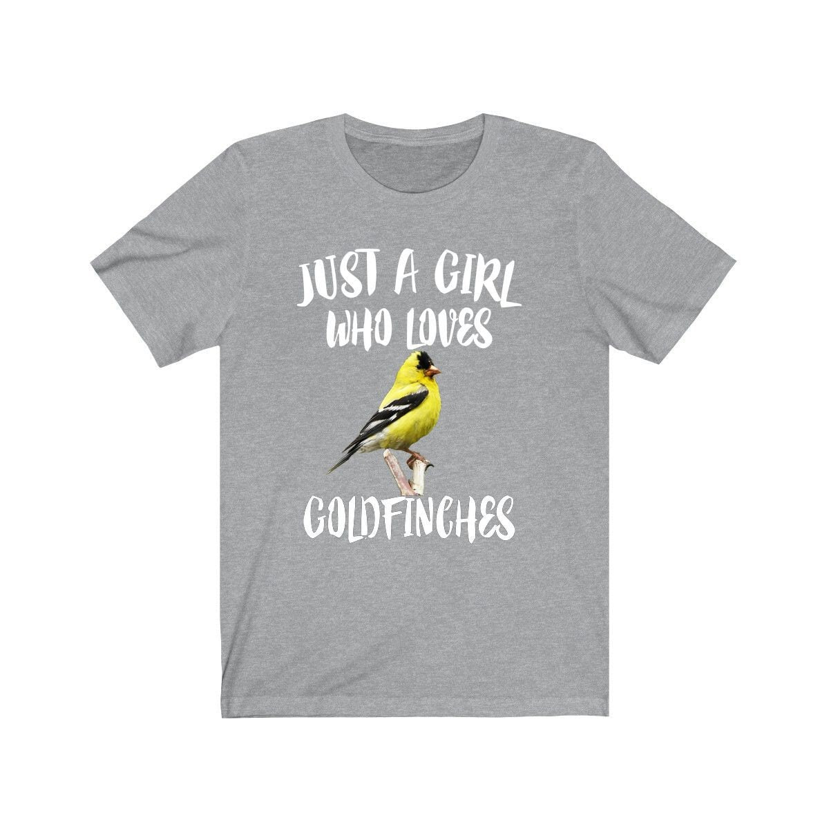 Just A Girl Who Loves Goldfinches Shirt, Birds Birding Shirt, Goldfinch Lover Shirt, Animal Lover Adult Toddler Infant Kids Gift T-Shirt Image 4