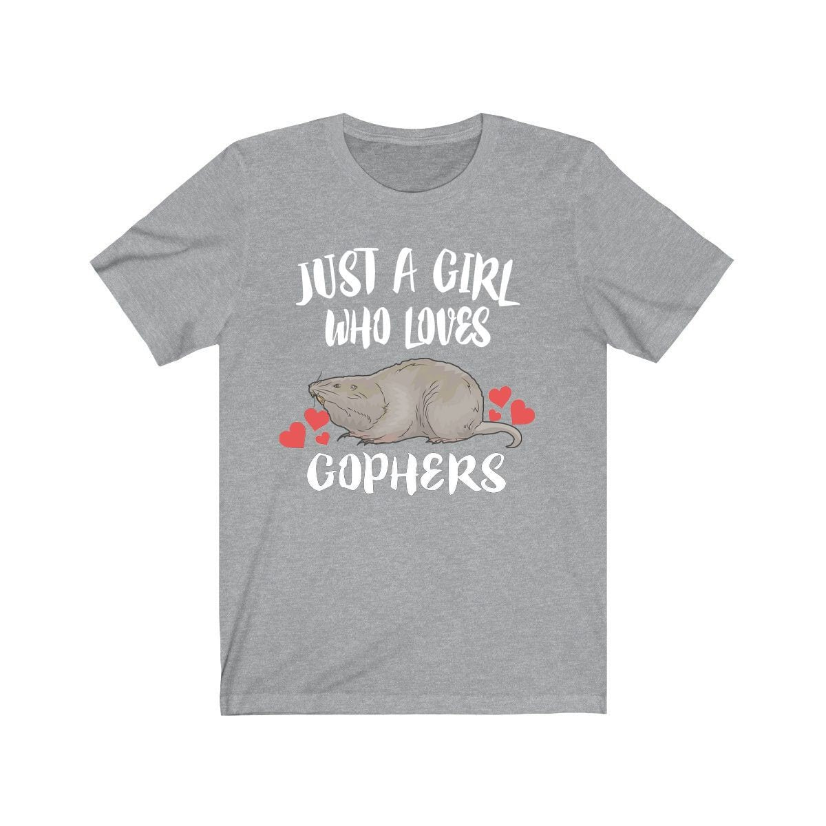 Just A Girl Who Loves Gophers Shirt, Gopher Lover Gift, Animal Lover Adult Toddler Infant Kids Gift T-Shirt Image 3