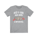 Just A Girl Who Loves Gophers Shirt, Gopher Lover Gift, Animal Lover Adult Toddler Infant Kids Gift T-Shirt Image 3