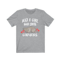 Just A Girl Who Loves Gophers Shirt - gopher print design
