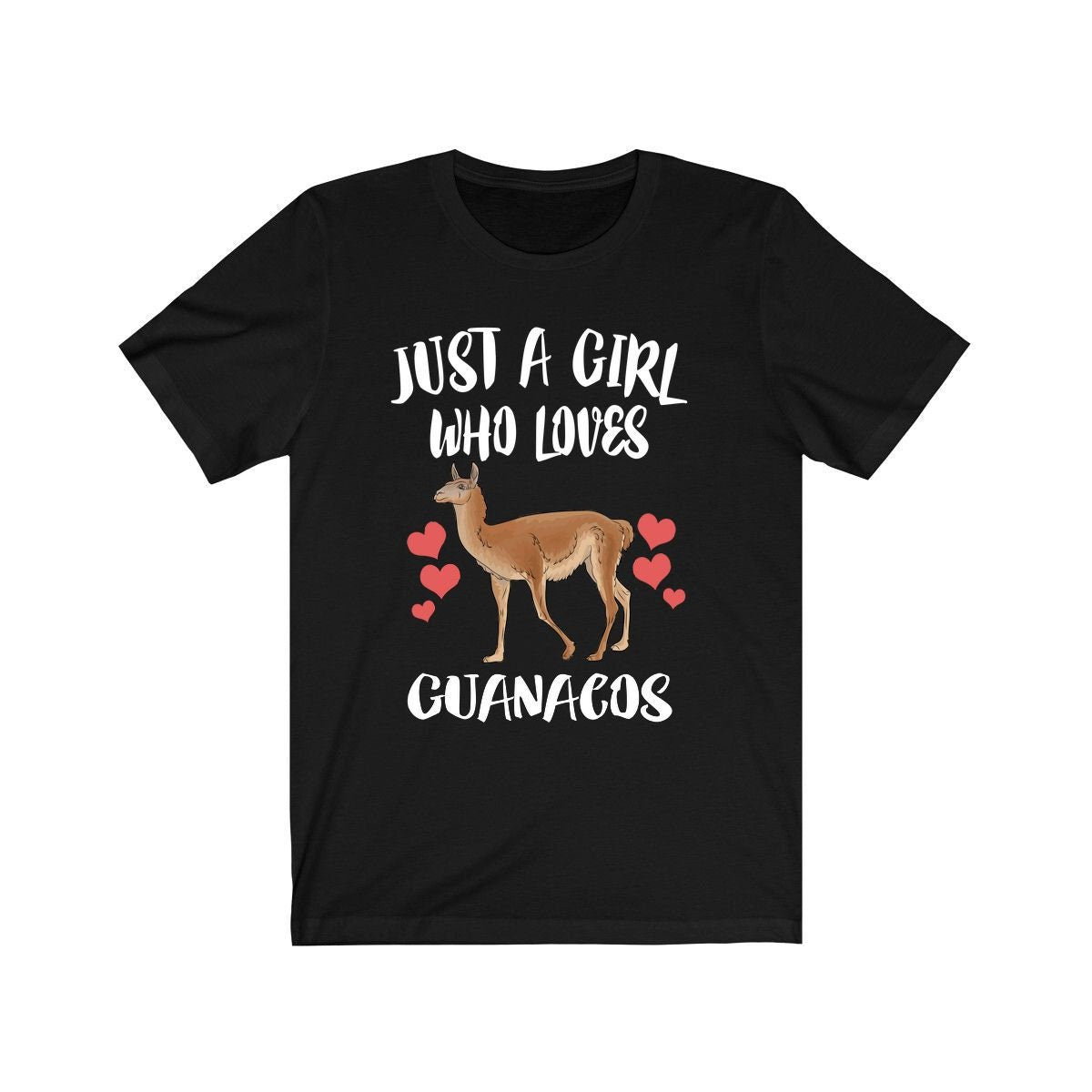 Just A Girl Who Loves Guanacos Animal Lover Adult Toddler Infant Kids Gift T-Shirt Image 1