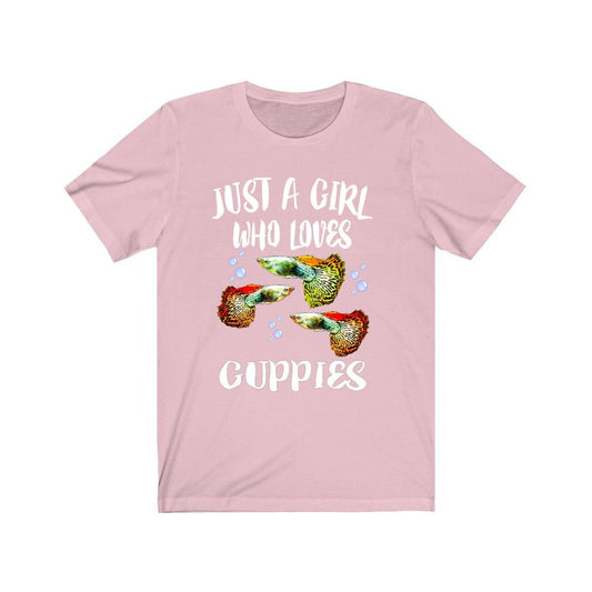 Just A Girl Who Loves Guppies Fish Shirt - guppy print design