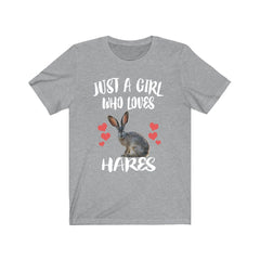 Just A Girl Who Loves Hares Shirt - hare print design