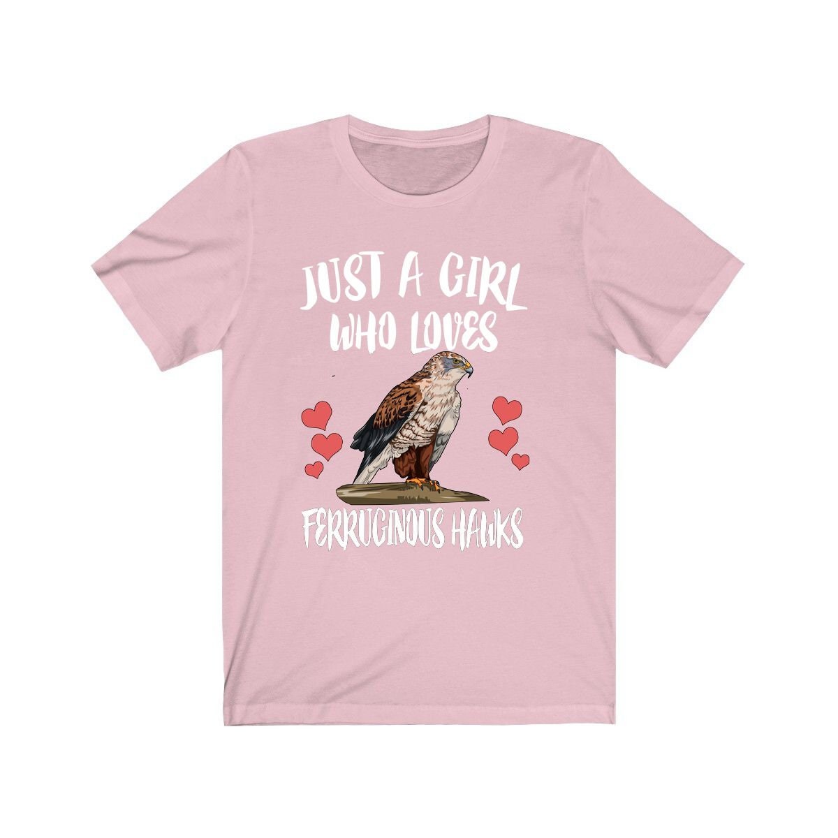 Just A Girl Who Loves Ferruginous Hawks, Hawk Lover Shirt, Bird Birding Shirt, Hawk Gift, Animal Lover Adult Toddler Infant Kids Gift Shirt Image 2