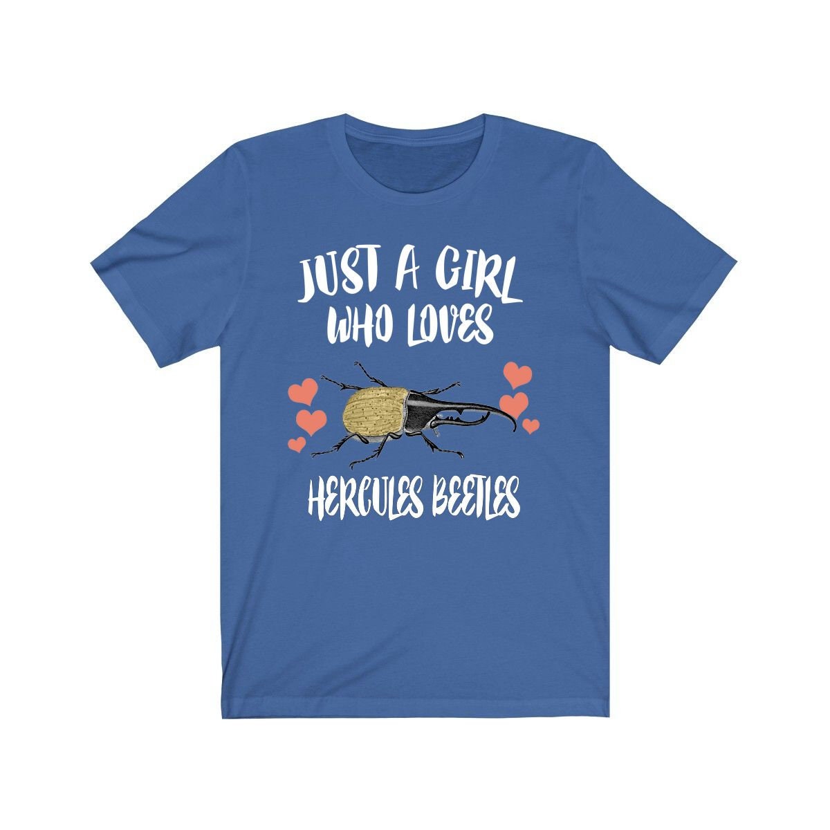 Just A Girl Who Loves Hercules Beetles Shirt, Insect over Shirt, Hercules Beetle Shirt, Animal Lover Adult Toddler Infant Kids Gift T-Shirt Image 1