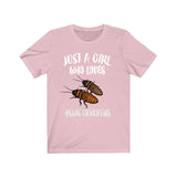 Just A Girl Who Loves Hissing Cockroaches Shirt,  Insect Lover Shirt, Hissing Cockroach, Animal Lover Adult Toddler Infant Kids Gift T-Shirt Image 3