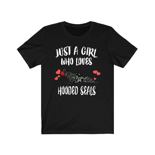 Just A Girl Who Loves Hooded Seals Shirt - Hooded Seal print design