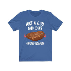 Horned Lizard T-Shirt for Girls - horned lizard print design