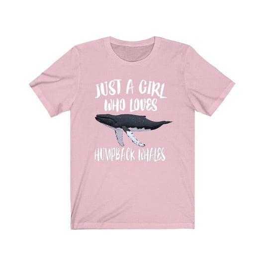 Just a girl who loves humpback whales ocean marine mammal tee