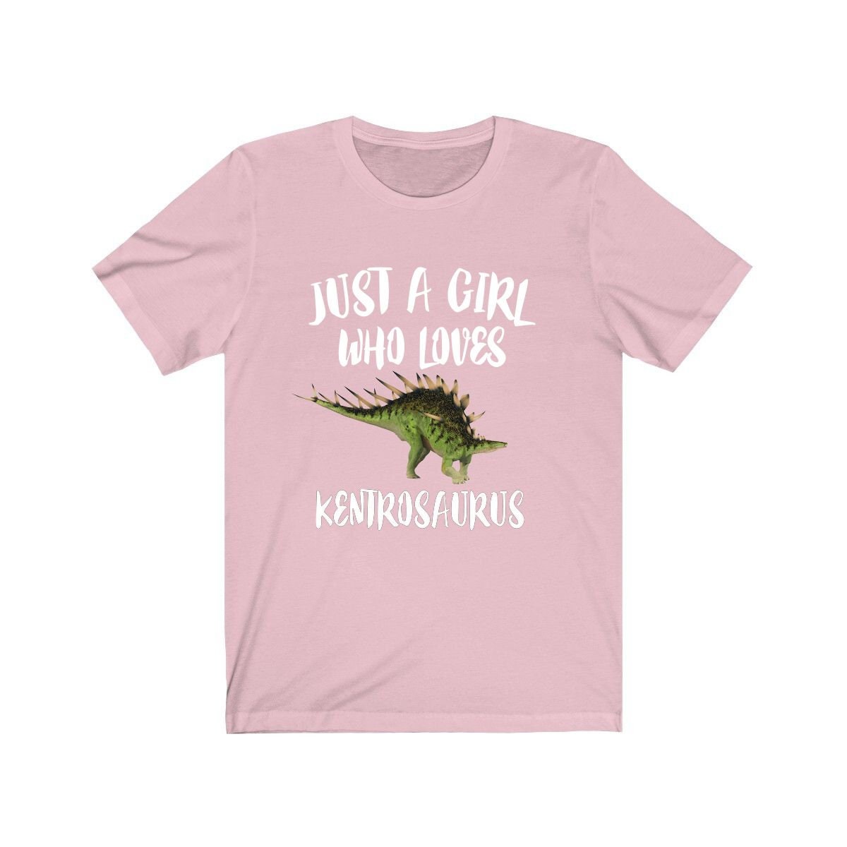 Just A Girl Who Loves Kentrosaurus Dinosaur Shirt, Kentrosaurus Gift, Dinosaur Lover, Animal Lover Adult Toddler Infant Kids Gift T-Shirt Image 3