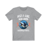 Just A Girl Who Loves Kronosaurus Shirt, Kronosaurus Lover, Dinosaur Lover Shirt, Animal Lover Adult Toddler Infant Kids Gift T-Shirt Image 3