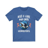 Just A Girl Who Loves Kronosaurus Shirt, Kronosaurus Lover, Dinosaur Lover Shirt, Animal Lover Adult Toddler Infant Kids Gift T-Shirt Image 4