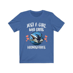 Just A Girl Who Loves Kronosaurus Shirt - Kronosaurus print design