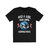 Just A Girl Who Loves Kronosaurus Shirt, Kronosaurus Lover, Dinosaur Lover Shirt, Animal Lover Adult Toddler Infant Kids Gift T-Shirt Image 1