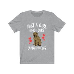 Just A Girl Who Loves Labradoodles Shirt - Labradoodle print design