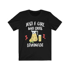 Just A Girl Who Loves Lemonade Shirt - lemonade print design