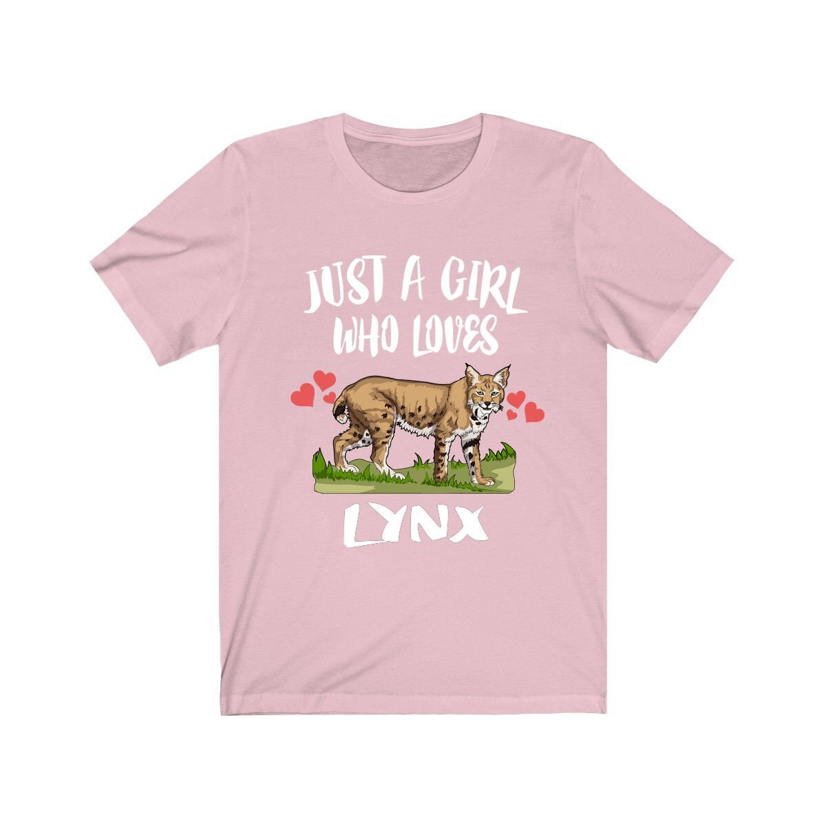 Just A Girl Who Loves Lynx Animal Lover Adult Toddler Infant Kids Gift T-Shirt Image 2