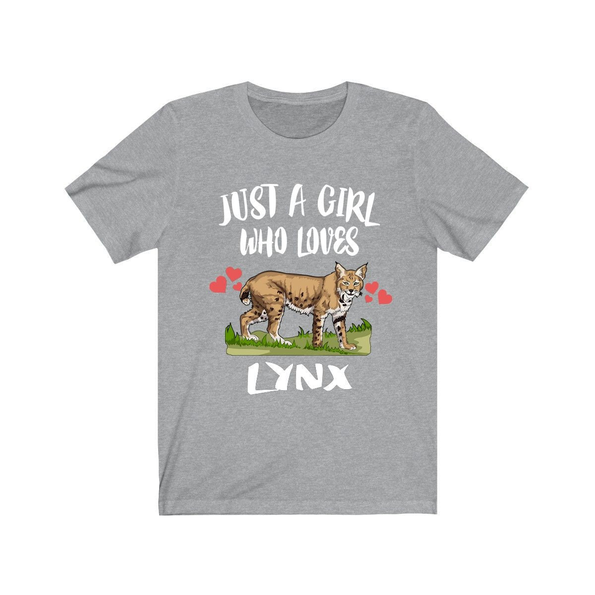 Just A Girl Who Loves Lynx Animal Lover Adult Toddler Infant Kids Gift T-Shirt Image 3