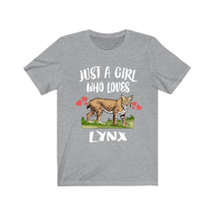 Just A Girl Who Loves Lynx Shirt - lynx print design