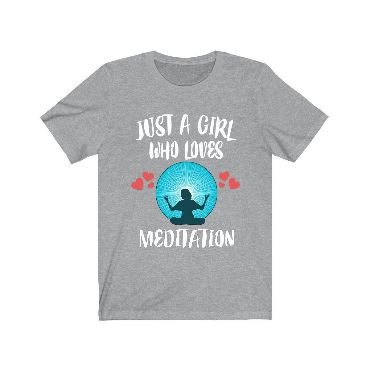 Just A Girl Who Loves Meditation Spiritual Lover Adult Toddler Infant Kids Gift T-Shirt Image 3