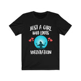 Just A Girl Who Loves Meditation Spiritual Lover Adult Toddler Infant Kids Gift T-Shirt Image 1