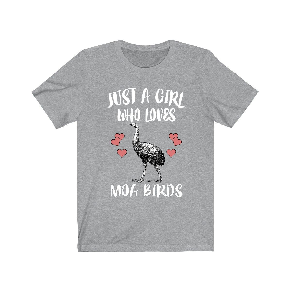 Just A Girl Who Loves Moa Birds Birding Shirt, Moa Bird Lover Shirt, Moa Bird Gift, Animal Lover Adult Toddler Infant Kids Gift T-Shirt Image 1