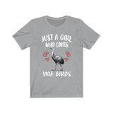 Just A Girl Who Loves Moa Birds Birding Shirt, Moa Bird Lover Shirt, Moa Bird Gift, Animal Lover Adult Toddler Infant Kids Gift T-Shirt Image 1