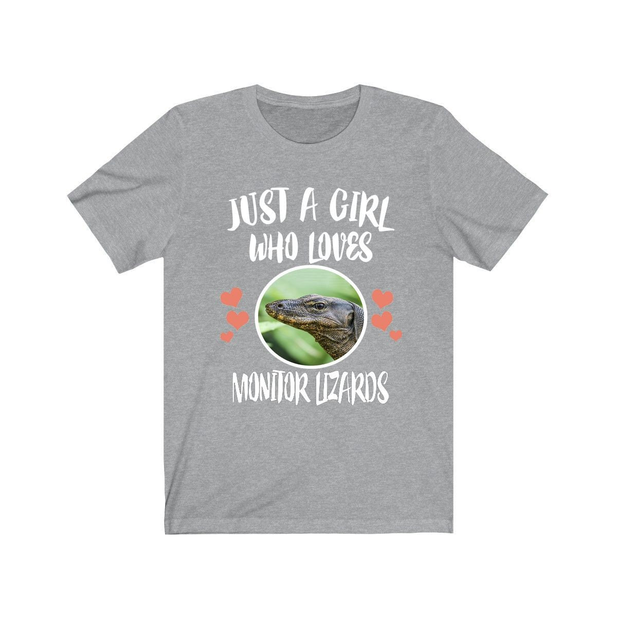 Just A Girl Who Loves Monitor Lizards Animal Lover Adult Toddler Infant Kids Gift T-Shirt Image 3