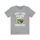 Just A Girl Who Loves Monitor Lizards Animal Lover Adult Toddler Infant Kids Gift T-Shirt Image 3