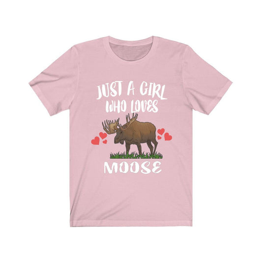 Just A Girl Who Loves Moose Shirt - moose print design